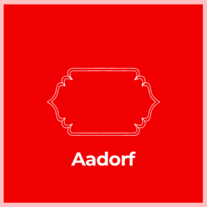 Mailbox Plaque -Aadorf