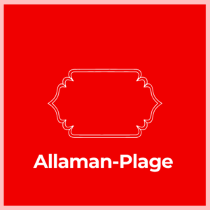 Mailbox Plaque - Allaman-Plage