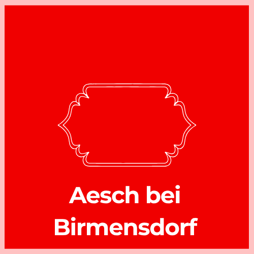 Mailbox Plaque - Aesch bei Birmensdorf